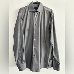 Hugo Boss Men button Down Shirt Size L Slim Fit